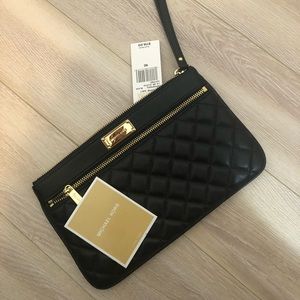 Black Michael Kors Wristlet/Clutch
